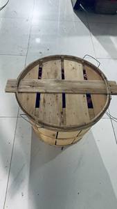 Grands paniers de fruits ronds en bois au Vietnam - Product Image 5