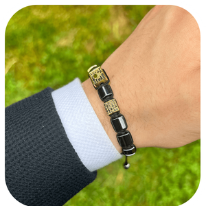 Kingdom Bracelet en perles fines pour homme avec pierre de zircon réglable - Product Image 3