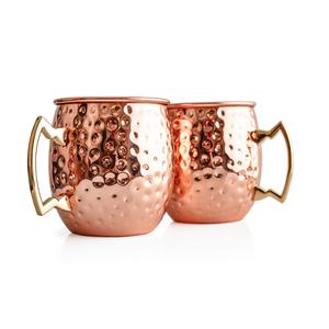 Vendedor caliente Tazas de mula de cobre puro para cerveza de jengibre Hecho de taza de cobre puro Tazas de mula de Moscú Producto hecho por la India - Product Image 2