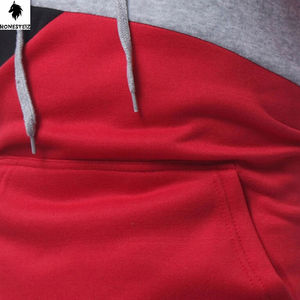 Conçu sur mesure pour hommes légers 100% coton Polyester pull à capuche de haute qualité tissu éponge solide bouffée sweats unis - Product Image 6