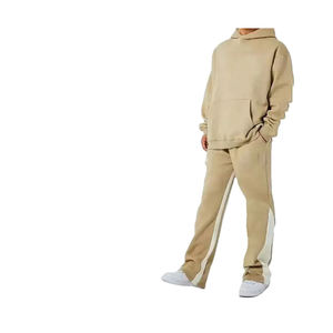 Conjunto Deportivo de Dos Piezas MOVATEXTILE Nuevo de Alta Calidad para Invierno con Capucha, Estampado, Color Sólido, Lavado Ácido, 100% Algodón - Product Image 3