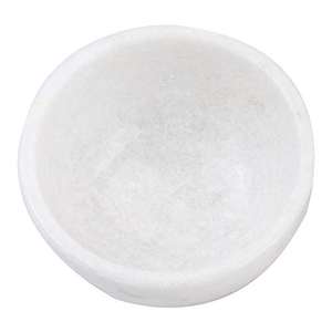 Le marbre naturel véritable sculpté et poli par des artisans soutient l'aspect premium de la pierre. - Product Image 2