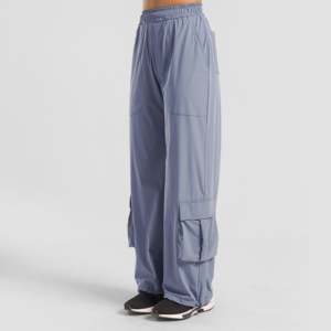 Pantalones Casuales para Mujer, Transpirables, Color Azul Claro, Tipo Cargo, Talla XL, Tejido Ligero para Primavera y Otoño - Product Image 1