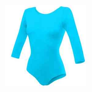 ชุดลีโอตาร์ดเด็กผู้หญิงแขนยาวสำหรับยิมนาสติก พิมพ์โลโก้ได้ ชุดฝึกซ้อมเต้นคุณภาพสูง ชุดลีโอตาร์ดแบบสายเดี่ยว โพลีเอสเตอร์ เอวยางยืด - Product Image 4
