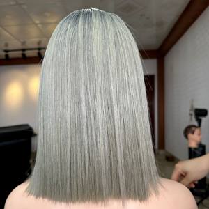 วิกผมบ๊อบลูกไม้ด้านหน้าแบบ HD สำหรับผู้หญิงผมบ๊อบตรงโปร่งแสงสำหรับการปิดแบบสวิสความบริสุทธิ์แบบชาวเวียดนาม - Product Image 1