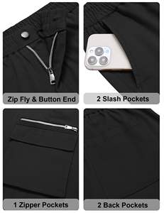 กางเกงคาร์โก้สำหรับผู้ชายกางเกงวิ่งทรงแบ็กกี้หลายกระเป๋าแฟชั่นใหม่ระบายอากาศได้ดี - Product Image 5