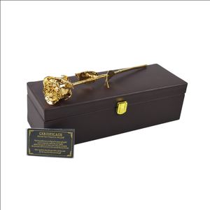 Rosa Natural chapada en oro puro de 24k, cajas de embalaje de lujo de colores, decoración de flores reales, el mejor para regalo de boda - Product Image 6