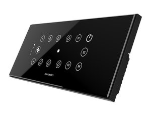 FOX Domotics สมาร์ทโฮมระบบสมาร์ทโฮม6แก๊งสวิตช์ติดผนังแบบสัมผัสกระจกสีขาว/ดำพร้อมการเชื่อมต่อ WIFI - Product Image 2