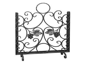 Luxury Square Fire <b>Screen</b> Iron Material with Wood Fuel for Home <b>Decor</b> - Product Image 1