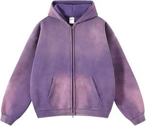 Unisex Vintage Cotton <b>Hoodie</b> Men and <b>Teens</b> Pullover with Oversized Hood and Pocket Casual Winter Sweatshirt - Product Image 4