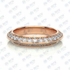 0.85 tcw รอบตัดยอดเยี่ยมครึ่งนิรันดร์แหวนเพชรโมอิสสำหรับผู้หญิงของขวัญวันครบรอบวันเกิดและวันเกิดรักของขวัญวันเกิด - Product Image 5