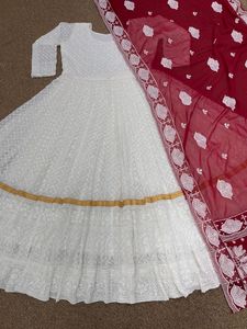 ชุดเดรสอานาร์กาลีแบบดีไซเนอร์ ชุดสلوار คามีซอินเดีย-ปากีสถาน ชุดราตรีงานแต่งงาน - Product Image 5