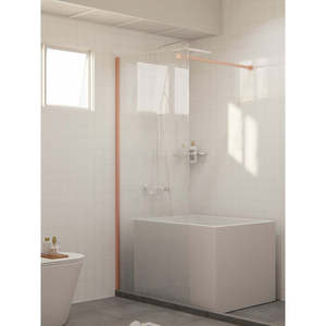 Paroi de douche en verre trempé (cannelé) - Product Image 2