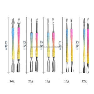 Pousse-cuticules professionnel en acier inoxydable, spatule pour peaux mortes, outil de manucure et pédicure, double embout - Product Image 4