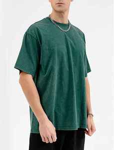Latest Design <b>Acid</b> Wash Heavy Weight 240 GSM 100% Cotton T Shirt O-Neck <b>Drop</b> Shoulder <b>Acid</b> Wash T Shirt - Product Image 6