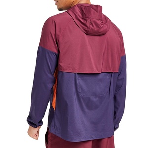 <b>Men</b> Sets Two Piece Custom Windbreaker Shorts and <b>Jacket</b> Half Zip Two Piece Windbreaker Short Set cotton Breathable 2027 - Product Image 3