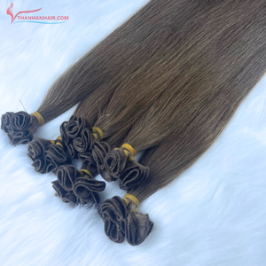 ผมต่อจากคนเวียดนามดิบ100% ระดับไฮเอนด์พิเศษผ้าเนื้อนุ่มลื่นไม่พันกันผมไม่หลุดร่วง - Product Image 4