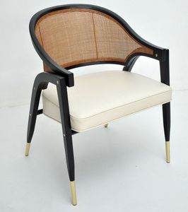 Fauteuil Mid-Century Modern Cane Back pour le salon - Product Image 4