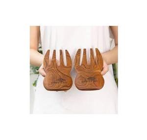 ชุดช้อนสลัดไม้ธรรมชาติ ขายส่ง อุปกรณ์สำหรับบ้าน ร้านอาหาร ภาชนะใส่อาหาร เกรดสำหรับอาหาร ช้อนสลัดไม้ - Product Image 2