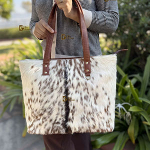 Sac fourre-tout en cuir de vachette à poils, grande taille, élégant, sac à main, fourrure de vache, vente chaude, sacs de créateurs, multi-usages pour femmes - Product Image 1