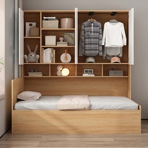 Ensemble de meubles de chambre à coucher pour enfants, garçons et filles, en bois moderne personnalisé, <span class=keywords><strong>lit</strong></span> simple, queen, king size, avec tiroirs de rangement - Product Image 6