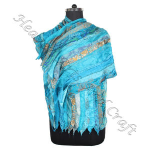 2023 <b>Silk</b> Sari Long Panel <b>Silk</b> Saree 15 Strips <b>Vintage</b> <b>Scarves</b> Recycled Wholesale Manufacturer From India Sari Patches Revers - Product Image 4