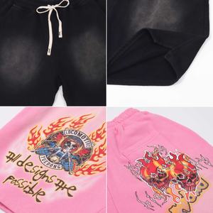 Short de survêtement d'été personnalisé unisexe de grande taille Short de jogging d'entraînement graphique en vrac à impression bouffante Short pour homme vierge du fabricant - Product Image 3