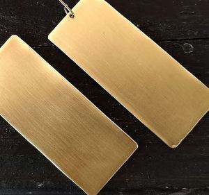 Handmade Brass <b>Earrings</b> Women Elegant Natural Color Modern Traditional Jewelry Lightweight Design Artisan Craft Customizable - Product Image 6
