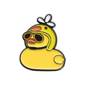 หมวกคาวบอยสุดเท่เข็มกลัดเป็ดเคลือบพร้อมแว่นกันแดดและสร้อยคอเข็มกลัดปกเสื้อสัญลักษณ์การ์ตูนเครื่องประดับของขวัญขายส่ง - Product Image 3