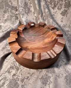 Cendrier en bois |   Cendrier en bois massif naturel fait à la main |   Cendrier de table résistant à la chaleur et écologique - Product Image 5