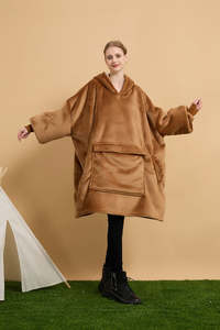 เสื้อฮู้ดเชอร์ปาสำหรับผู้ชาย ผ้าฟลีซเนื้อนุ่ม ซับในด้วยผ้าขนแกะ เหมาะสำหรับสวมใส่ในสภาพอากาศหนาวเย็น ใช้ได้ทุกวัน - Product Image 5