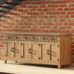 Juego de espejo de mesa de consola de madera maciza de caoba dorada antigua hecho a mano de lujo de mediados de siglo moderno dormitorio apartamento tocador - Product Image 5