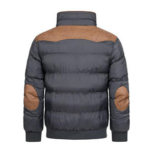 Vêtements d'hiver de qualité supérieure avec fermeture éclair et col en fourrure veste parka pour hommes vêtements pour temps froid veste à col montant avec logo personnalisé - Product Image 3