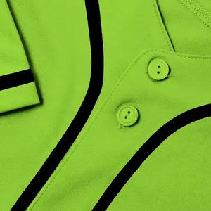 Custom Plain Black Baseball jersey White <b>Men</b> Baseball Jersey Button Down <b>Shirts</b> Active Team Sports Uniforms Baseball Jersey - Product Image 3