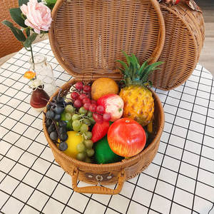 Handwoven Natural Rattan <b>Storage</b> New Year <b>Baskets</b> New Year Gift Box in Stock Wedding <b>Basket</b> Vintage Holiday Gift from Vietnam - Product Image 5