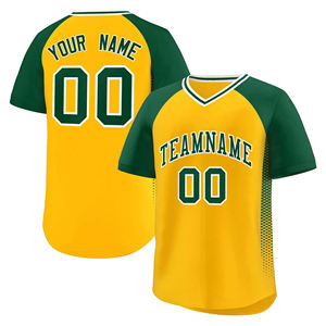 Maillot de baseball 100% polyester de haute qualité pour hommes col en V vente en gros Logo personnalisé maillot à boutons complets avec maillot à col en V personnalisé - Product Image 1