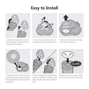 6 lames de rechange pour rasoir électrique, pour le visage - Product Image 4