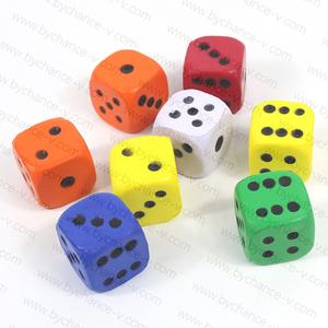 Dados de espuma divertidos para apretar, juguete preescolar, dados grandes suaves, ranura de <span class=keywords><strong>casino</strong></span>, regalos creativos con llavero para favores de fiesta baratos - Product Image 4