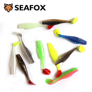 Señuelo de pesca flotante de 6.0cm y 1.7g para lubina, tipo Luya de plástico blando, Texas Caro Group, para la caza de perca, pez mandarín, con cola de cuchilla y horquilla, para río. - Product Image 1