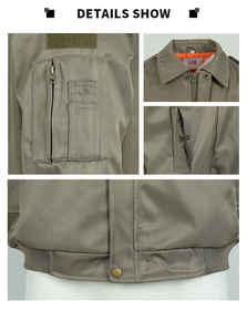 Chaqueta bomber gris hecha a medida al por mayor - Product Image 4