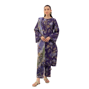 Trajes de vestido de fiesta paquistaníes confeccionados para mujer al por mayor diseños bordados estampados en color sólido manga larga cuello redondo encaje natural - Product Image 5