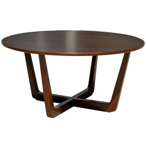 Table basse ronde de luxe moderne, nouveau design en bois de manguier massif, une pièce pour le salon et la maison - Product Image 4