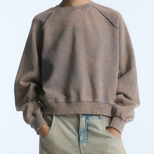 Fabricants de vêtements Sweat-shirt à capuche et sweat-shirt à col rond pour hommes en polaire thermique Stone Wash sur mesure - Product Image 1