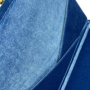 Caja de invitación de terciopelo azul Windsor hecha a mano, artículo de fiesta de boda de Tailandia para bodas y ocasiones - Product Image 3