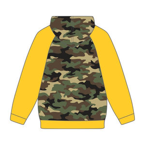 Iota phi theta Camo ร่างกายสีทองแขน Raglan เสื้อสวมหัวมีฮู้ดผ้าฝ้ายผสมเครื่องแต่งกายพี่น้องกรีกที่กำหนดเองศักดิ์สิทธิ์เก้า hbcu - Product Image 3