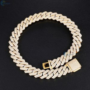 VVS1 Lab Grown Diamond Hip Hop Bling Collar Personalizado Iced Out 20MM Cadena de Eslabones Cubanos - Product Image 2