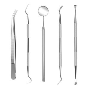 Kit d'examen dentaire, pièce à main en acier inoxydable jetable légère pour outils d'hygiène, Narham Enterprises - Product Image 1