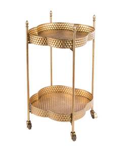 Grand chariot de service pour hôtel et restaurant chariot décoratif et élégant avec roue facile à transporter article de décoration intérieure - Product Image 2