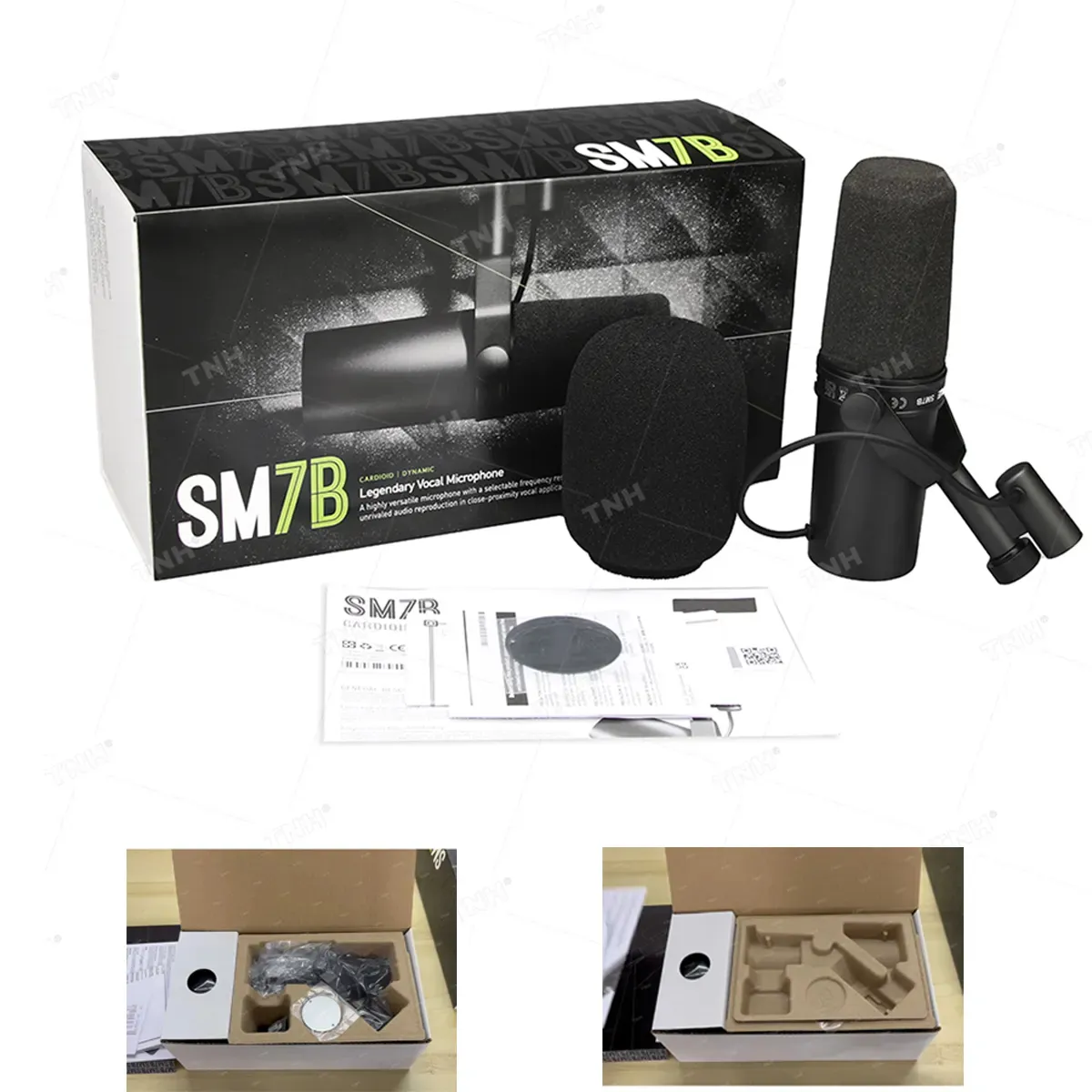 SM7B nouvel emballage Microphone dynamique équipement de Studio d'enregistrement professionnel pour la diffusion Studio enregistrement Vlog podcasting