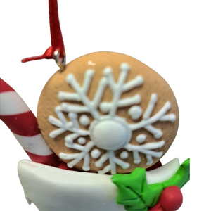 Festival de Navidad, adorno de masa de arcilla polimérica, medias colgantes sin purpurina, Decoración, regalo de vacaciones, Idea, hogar, oficina, Bola de 12CM - Product Image 4